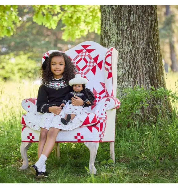 American Girl® x Janie and Jack Rose Fair Isle Sweater