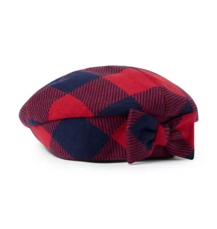 Plaid Bow Beret